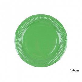 18cm紙盤-綠色