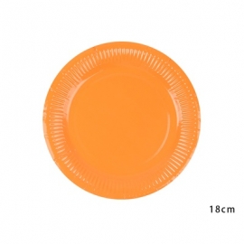 18cm紙盤-橙色