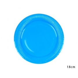 18cm紙盤-湖藍