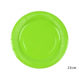 彩色紙盤直徑23cm-嫩綠