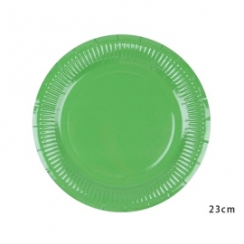 彩色紙盤直徑23cm-深綠