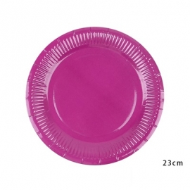 彩色紙盤直徑23cm-紫色